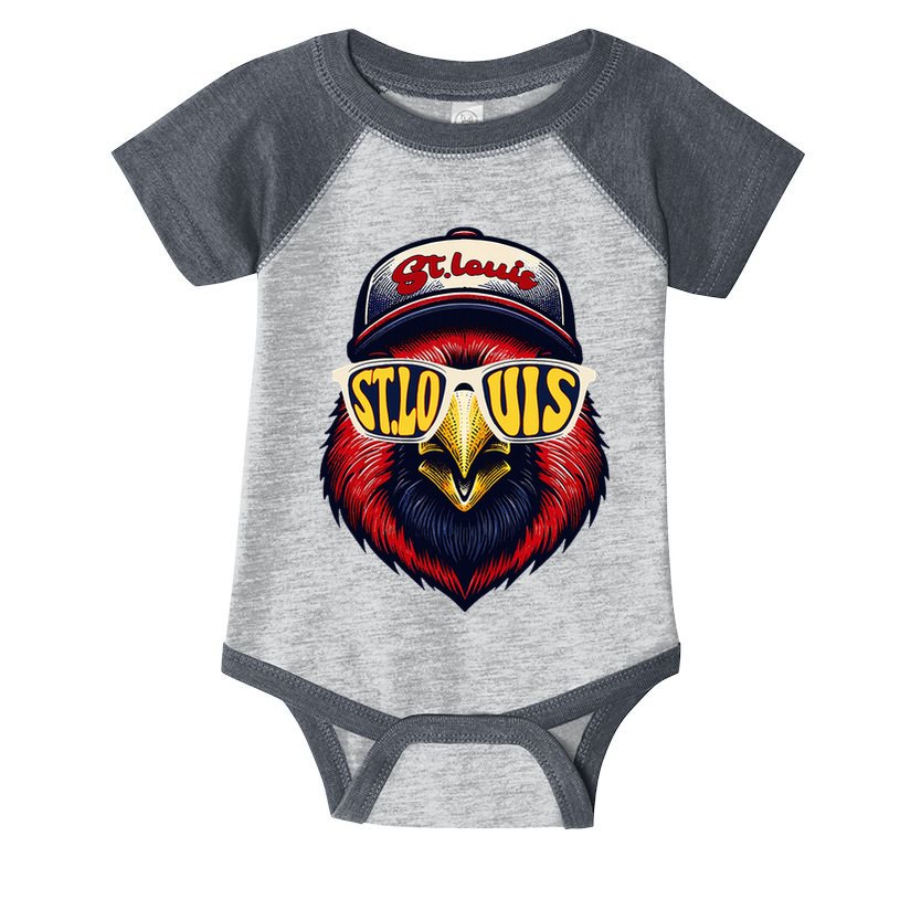 St. Louis Proud Name Personalized Cute Bird Animal Infant Baby Jersey Bodysuit