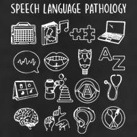 Speech Language Pathology Speech Therapy Awareness 7 Panel Mesh Trucker Snapback Hat