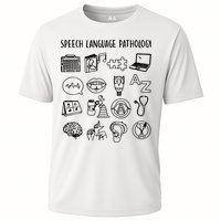Speech Language Pathology Speech Therapy Awareness Cooling Performance Crew T-Shirt