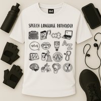 Speech Language Pathology Speech Therapy Awareness Cooling Performance Crew T-Shirt
