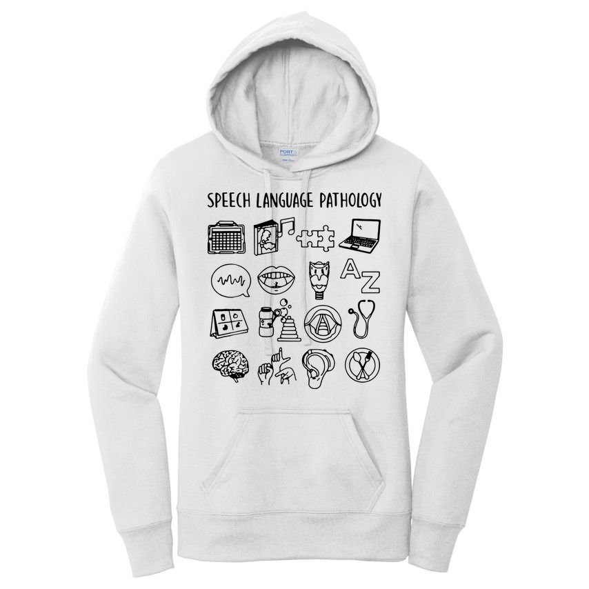 Speech Language Pathology Speech Therapy Awareness Women's Pullover Hoodie