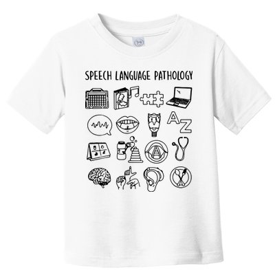 Speech Language Pathology Speech Therapy Awareness Toddler T-Shirt