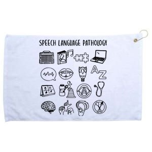 Speech Language Pathology Speech Therapy Awareness Grommeted Golf Towel