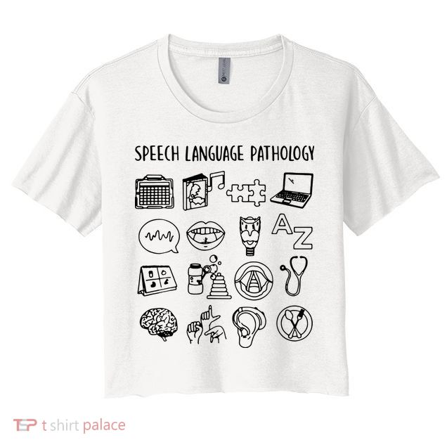 Speech Language Pathology Speech Therapy Awareness Crop Top