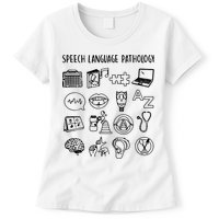 Speech Language Pathology Speech Therapy Awareness Womens T-Shirt