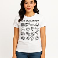 Speech Language Pathology Speech Therapy Awareness Womens T-Shirt