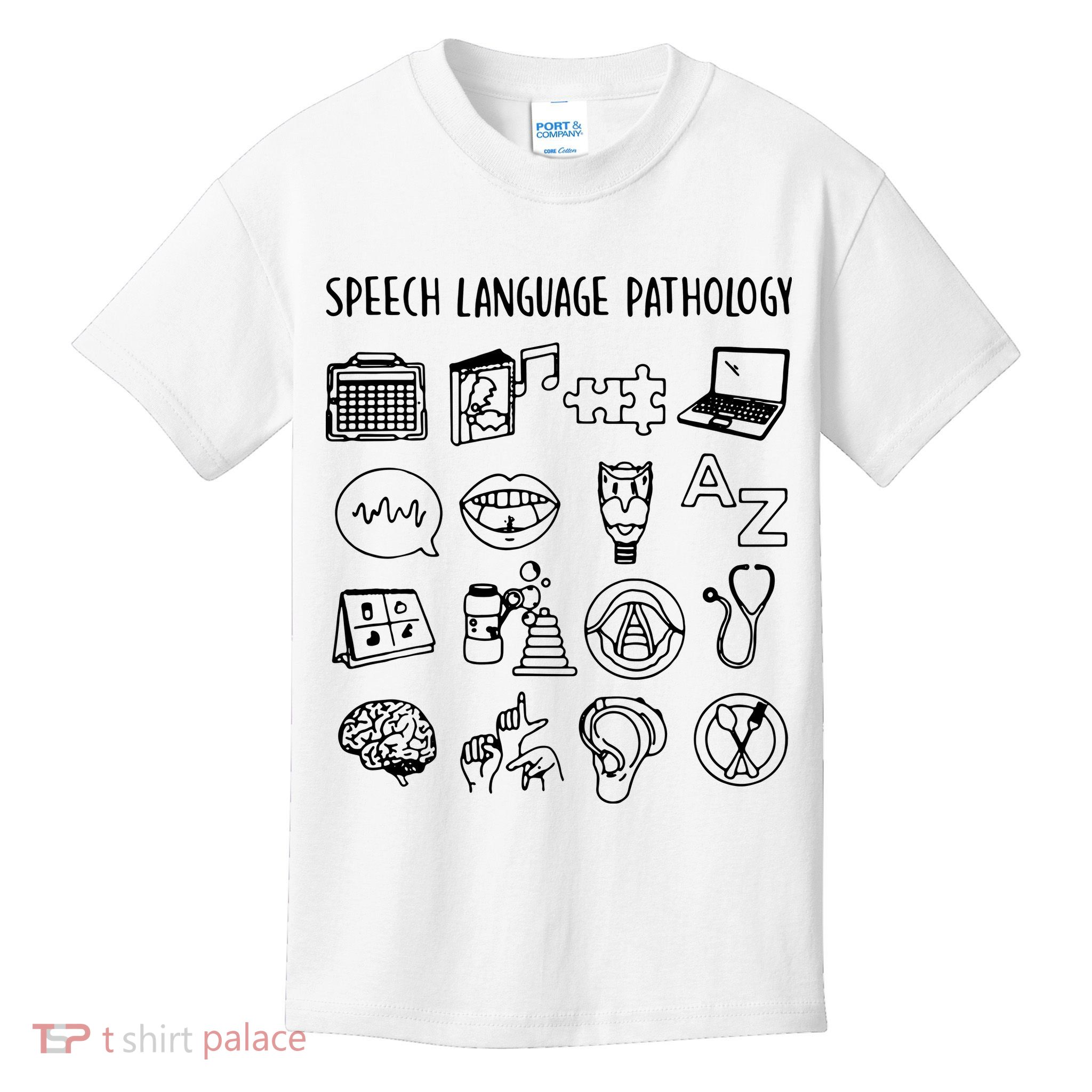 Speech Language Pathology Speech Therapy Awareness Kids T-Shirt