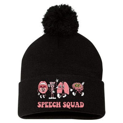 Speech Language Pathologist Slp Speech Squad Therapy Gift Pom Pom 12in Knit Beanie