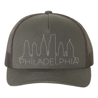 Skyline Line Philadelphia City Yupoong Adult 5-Panel Trucker Hat