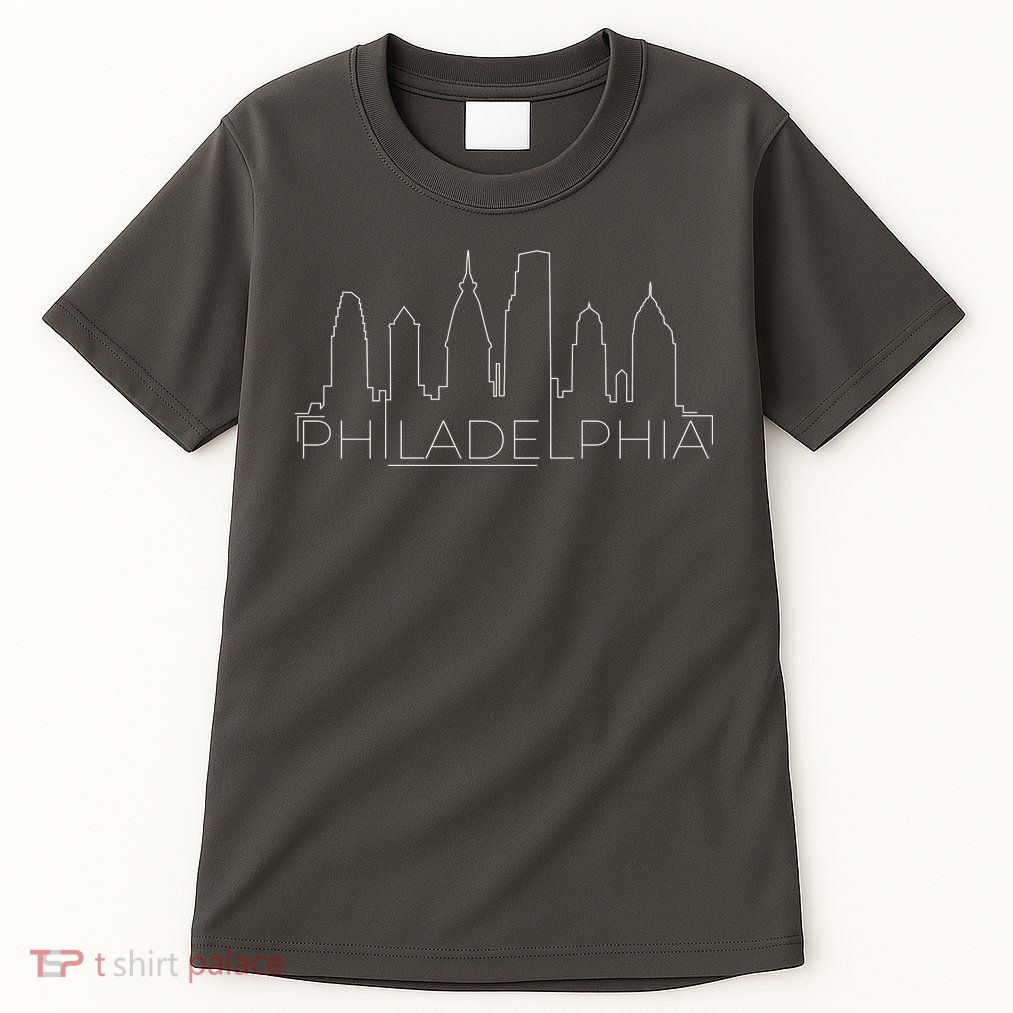 Skyline Line Philadelphia City Tall T-Shirt