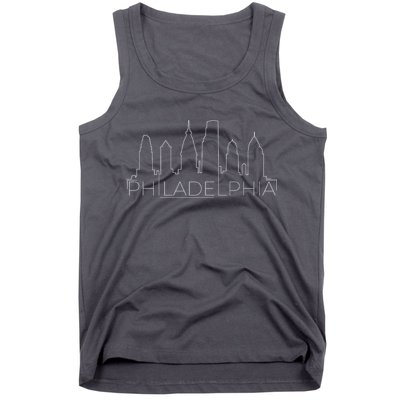 Skyline Line Philadelphia City Tank Top