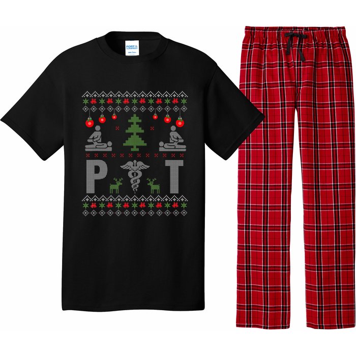 Santa Loves Physical Therapy Christmas Pajama Costume Ugly Pajama Set