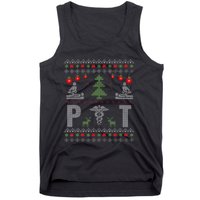 Santa Loves Physical Therapy Christmas Pajama Costume Ugly Tank Top