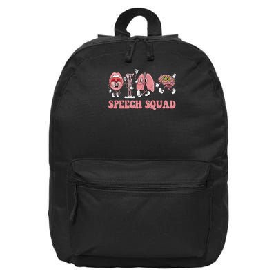 Speech Language Pathologist Slp Speech Squad Therapy 16 in Basic Backpack