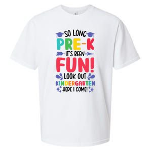 So Long Pre-K Look Out Kindergarten Funny Graduation Gifts Sueded Cloud Jersey T-Shirt