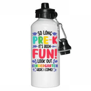 So Long Pre-K Look Out Kindergarten Funny Graduation Gifts Aluminum Water Bottle