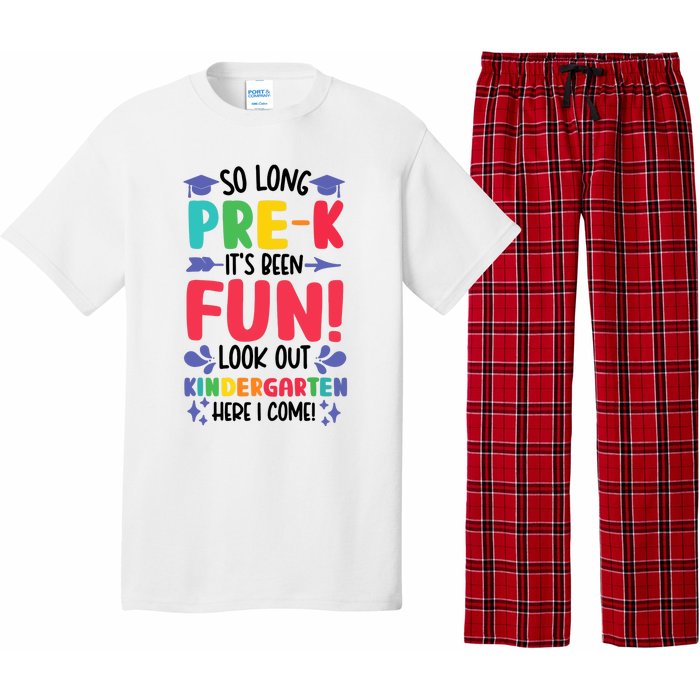 So Long Pre-K Look Out Kindergarten Funny Graduation Gifts Pajama Set