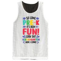 So Long Pre-K Look Out Kindergarten Funny Graduation Gifts Mesh Reversible Basketball Jersey Tank