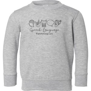 Speech Language Pathologist Sign Language Toddler Sweatshirt