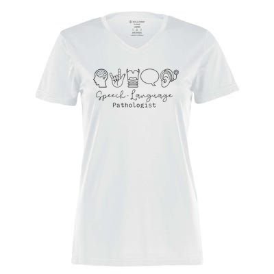 Speech Language Pathologist Sign Language Women's Momentum V-Neck T-Shirt