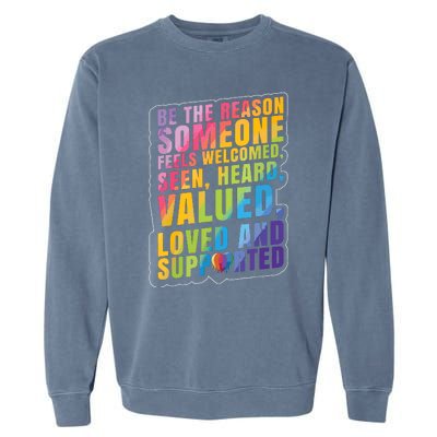 Support Lgbt Pride Month Garment-Dyed Sweatshirt