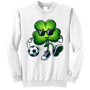 Soccer Lovers Players St Patricks Day Shamrock Sweatshirt