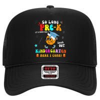 So Long PreK Kindergarten Here I Come Basketball Graduation High Crown Mesh Back Trucker Hat