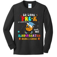 So Long PreK Kindergarten Here I Come Basketball Graduation Kids Long Sleeve Shirt