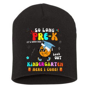 So Long PreK Kindergarten Here I Come Basketball Graduation Short Acrylic Beanie