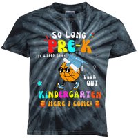 So Long PreK Kindergarten Here I Come Basketball Graduation Kids Tie-Dye T-Shirt