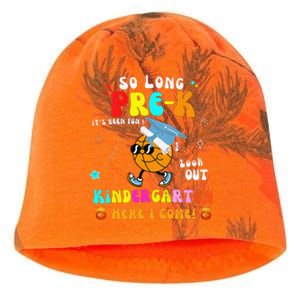 So Long PreK Kindergarten Here I Come Basketball Graduation Kati - Camo Knit Beanie