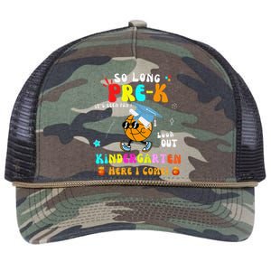 So Long PreK Kindergarten Here I Come Basketball Graduation Retro Rope Trucker Hat Cap