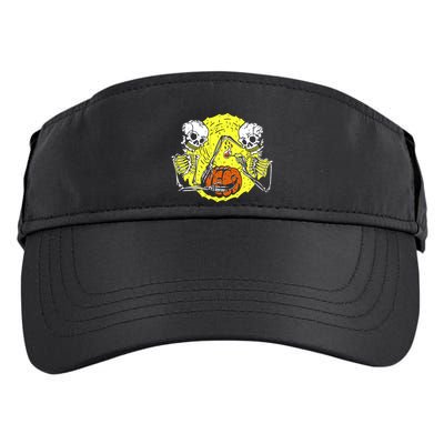 Skeletons Lighting Pumpkin Adult Drive Performance Visor