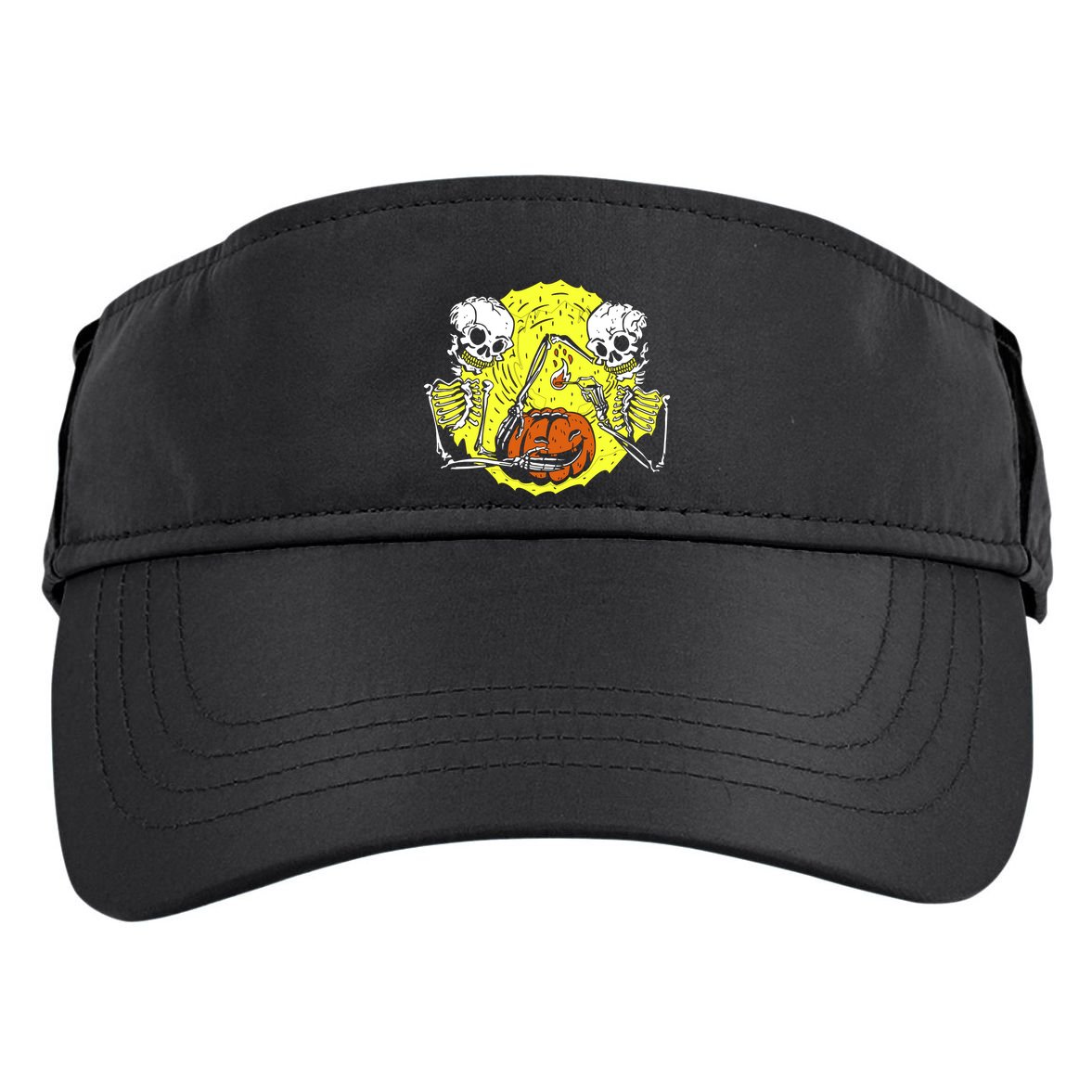 Skeletons Lighting Pumpkin Adult Drive Performance Visor