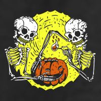 Skeletons Lighting Pumpkin Adult Drive Performance Visor