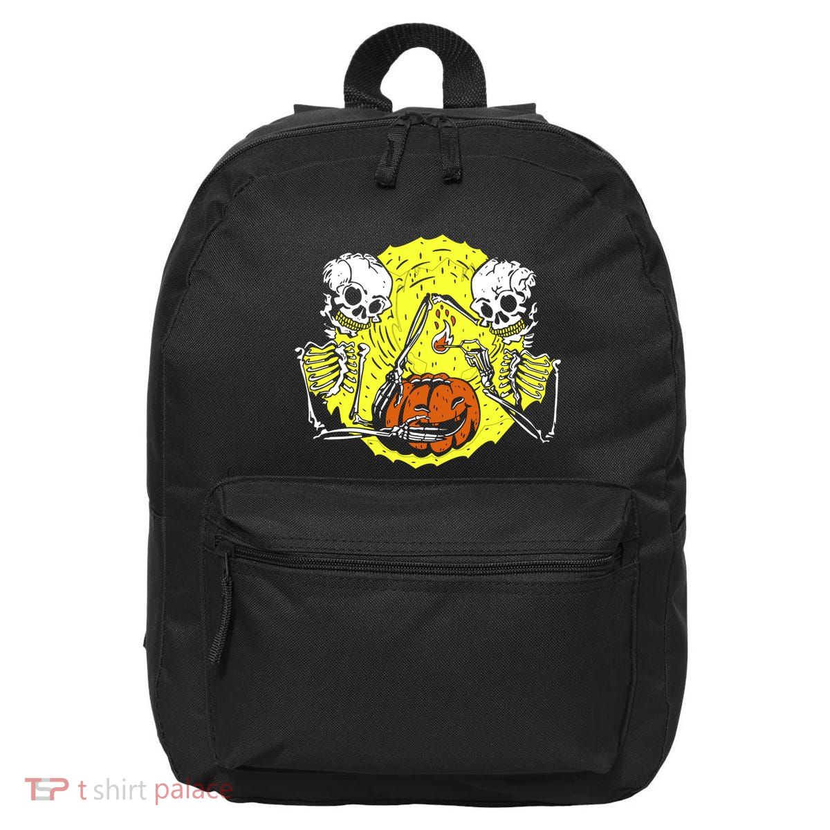 Skeletons Lighting Pumpkin 16 in Basic Backpack