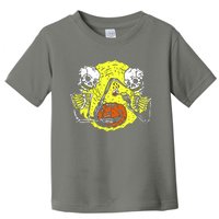 Skeletons Lighting Pumpkin Toddler T-Shirt