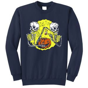 Skeletons Lighting Pumpkin Sweatshirt