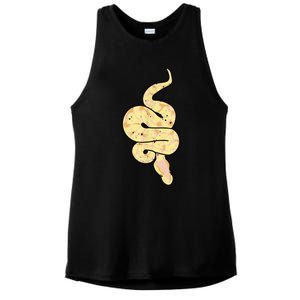 Snake Lover Reptile Banana Ball Python Funny Noodle Ladies PosiCharge Tri-Blend Wicking Tank