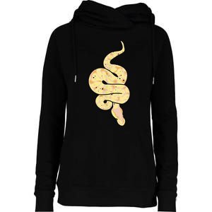 Snake Lover Reptile Banana Ball Python Funny Noodle Womens Funnel Neck Pullover Hood