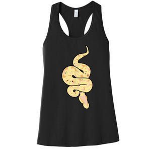 Snake Lover Reptile Banana Ball Python Funny Noodle Women's Racerback Tank