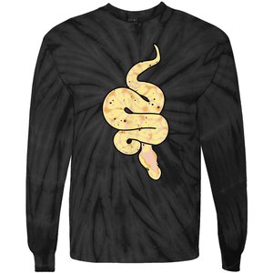 Snake Lover Reptile Banana Ball Python Funny Noodle Tie-Dye Long Sleeve Shirt