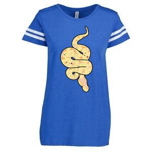 Snake Lover Reptile Banana Ball Python Funny Noodle Enza Ladies Jersey Football T-Shirt