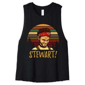 Stewart Letterkenny Retro Women's Racerback Cropped Tank