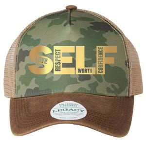 Self Love Respect Worth Confidence Motivational Legacy Tie Dye Trucker Hat