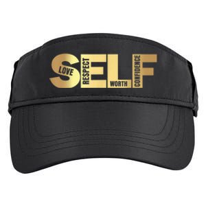 Self Love Respect Worth Confidence Motivational Adult Drive Performance Visor