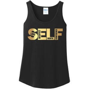 Self Love Respect Worth Confidence Motivational Ladies Essential Tank