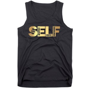 Self Love Respect Worth Confidence Motivational Tank Top