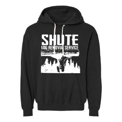 Shute Log Removal Service Garment-Dyed Fleece Hoodie