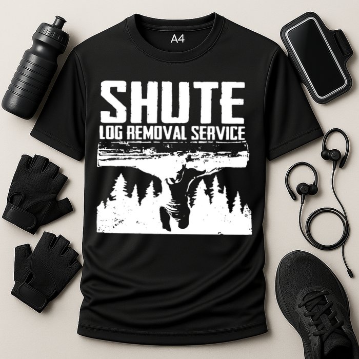 Shute Log Removal Service Cooling Performance Crew T-Shirt
